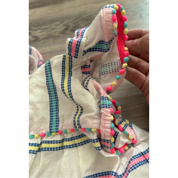 Like New! Cat & Jack Toddler Neon Striped Dress - Picture 3 of 4